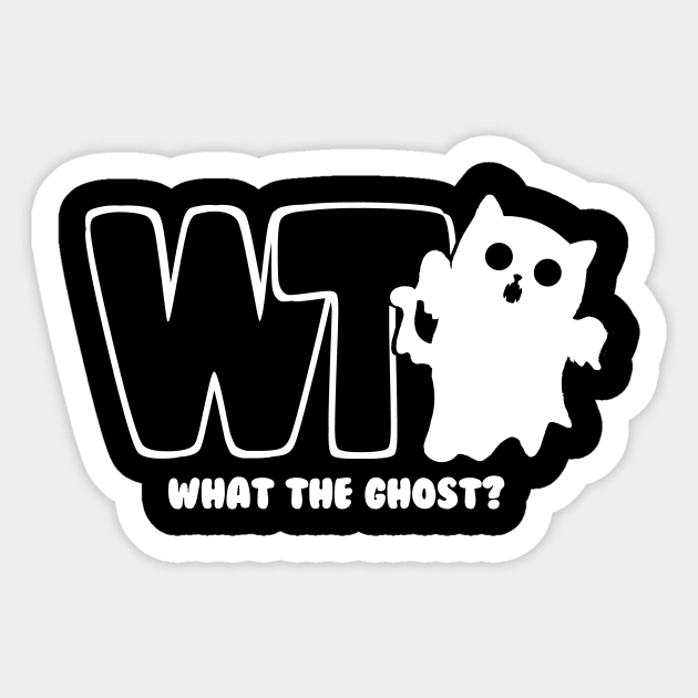 What The Ghost? - Light Sticker by Rusty Quill